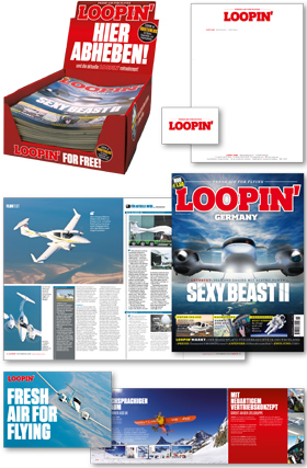 EDITORIAL DESIGN Berlin-Styleguide Fliegermagazin LOOPIN’ by logolotte